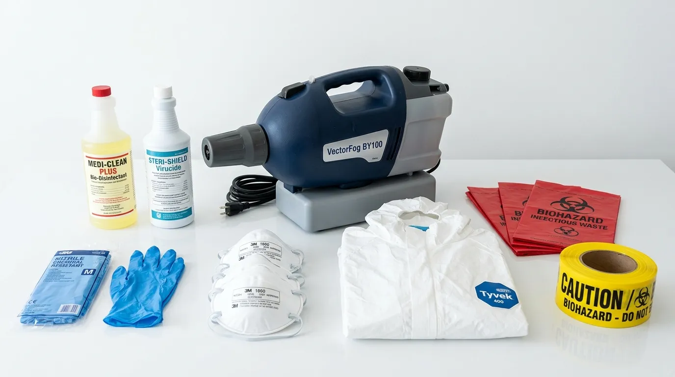 Professional biohazard remediation crew working in Cortlandt Manor