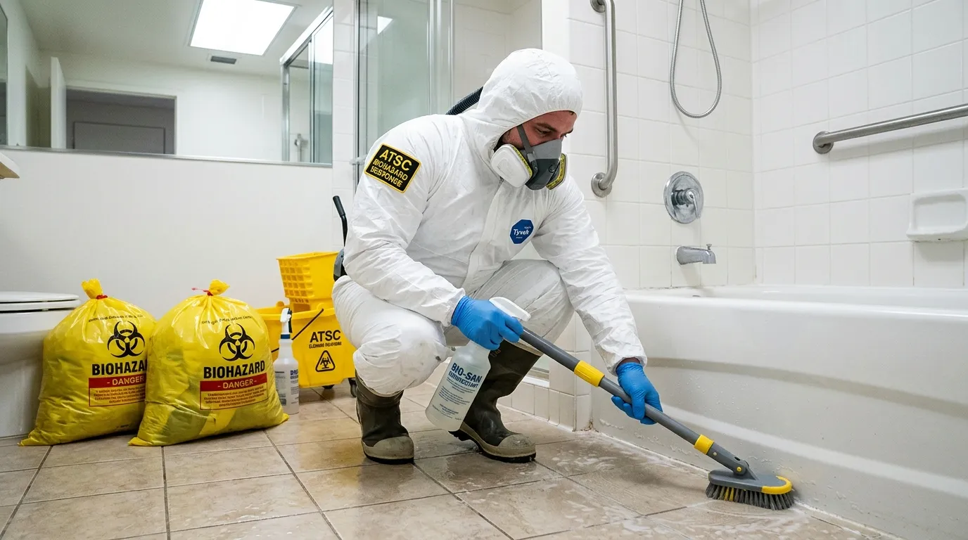 Decontamination equipment deployed for Blood Cleanup in Cortlandt Manor